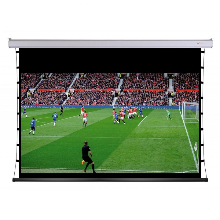 Funscreen alb mat motor tensionat 213x320 cm Format 16:9, 117622, ecran de proiectie