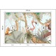 Fototapet Muralo dragute animale exotice Decor 270 cm x 180 cm tropical pentru camera unui copil cu efect 3D