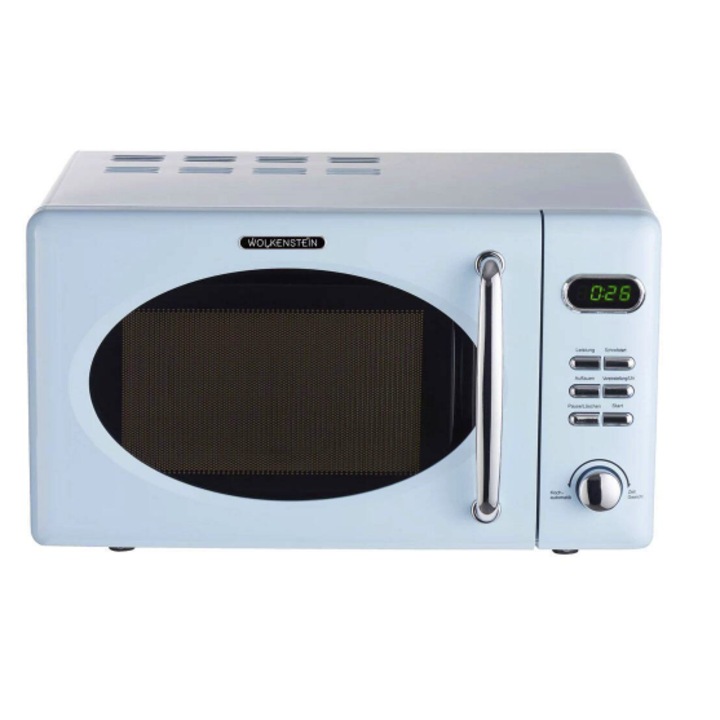 Cuptor cu microunde retro Wolkenstein (de la PKM) WMW720LB, albastru