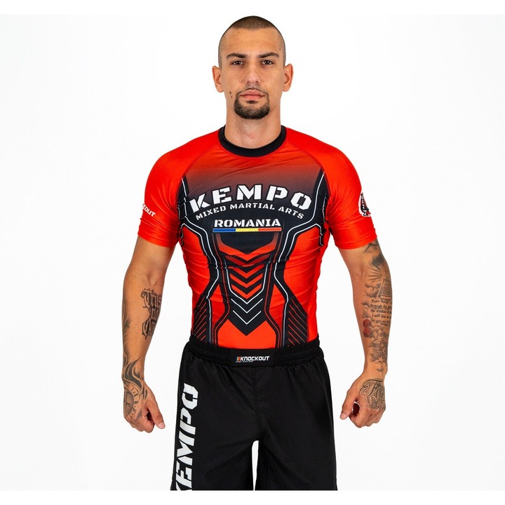 Kempo Knockout kompressziós felső piros / L