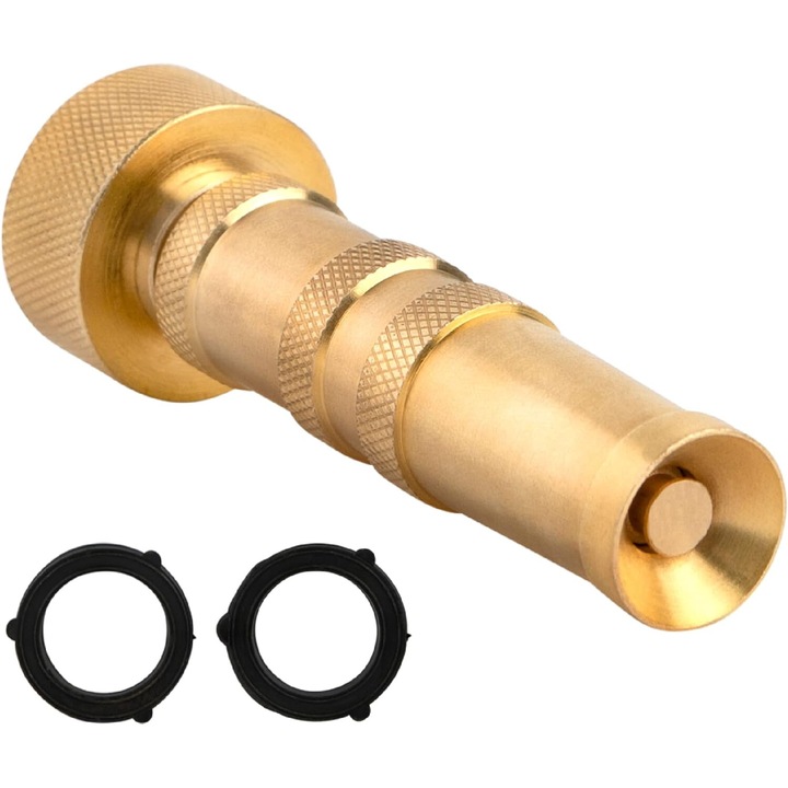 Crrkty kerti tömlőfej, nagynyomású, állítható fúvóka, tökéletes tömítés, sárgaréz