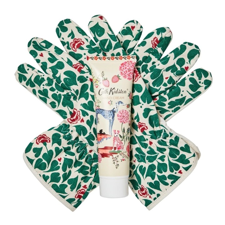 Kertészkesztyű készlet - Citrus & Sandalwood Heathcote & Ivory Ltd., Kézkrém 100ml, Kertészkesztyű 100% pamut