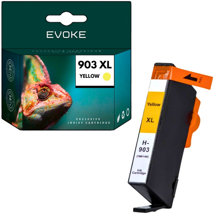 Nyomtató tintapatron HP 903XY sárga, 12 ml, 1040 oldal, T6M11AE / 903XL, kompatibilis az officejet 6900 6950 6960 6970 6975 6860 készülékkel
