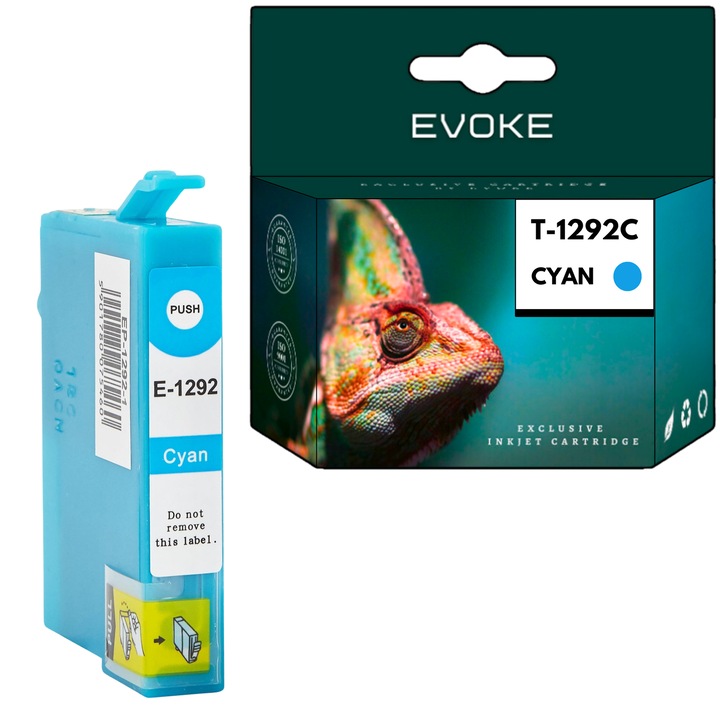 Epson 1292 ciánkék nyomtató tintapatron, 15 ml, 950 oldal, C13T12924011 / T1292, kompatibilis a STYLUS BX305 SX230 SX230 SX230 SX235 SX425 SX435 készülékkel