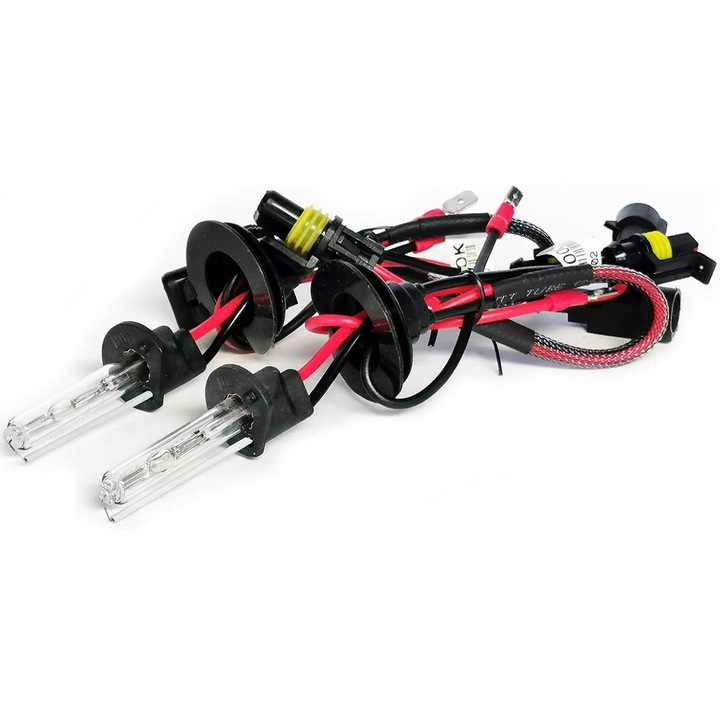 Set 2 x bec xenon HID H1 10.000K alb 35W 12/24V - pentru inlocuiera becurilor arse / uzate