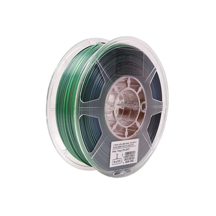 Filament eSUN ePLA-Silk Mystik 1.75 Triple Colors Gold Green Black 1Kg