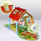 Активна гимнастика Lionelo Agnes 2in1 - плосък килим, сензорна стимулация, ярки цветове, комплект играчки, дебело изолирано дъно, сгъваем и лесен за разглобяване, голям размер 142x142x45 см, може да се пере, гризалка, дрънкалки