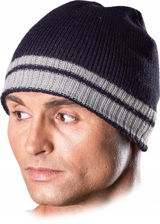 Caciula de iarna, RAW-POL, tricotata, captuseala polar, negru