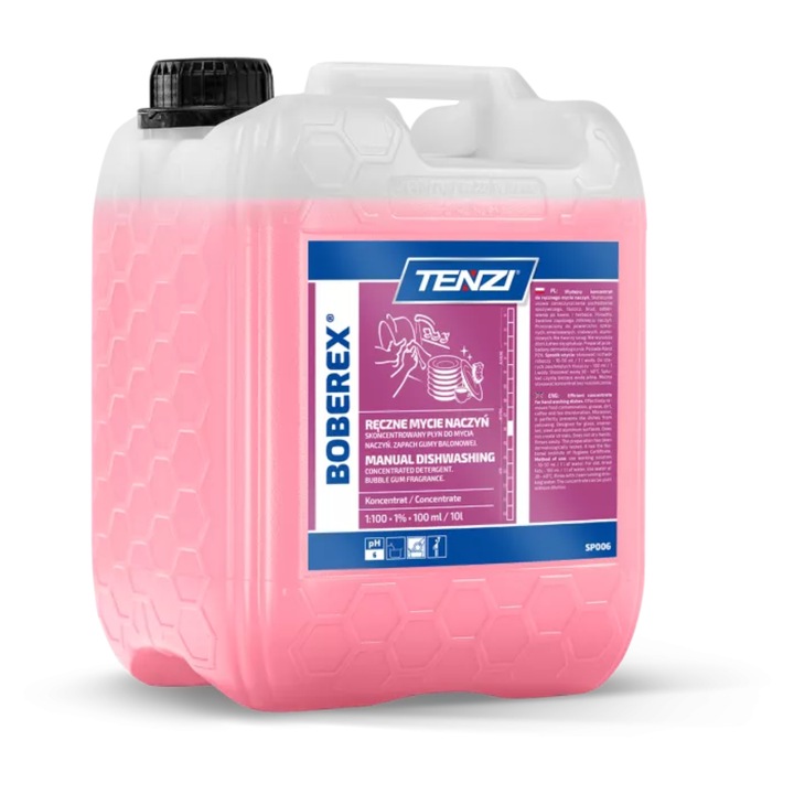 Lichid concentrat vase Boberex, Tenzi, Parfum guma de mestecat, Roz, 5 l