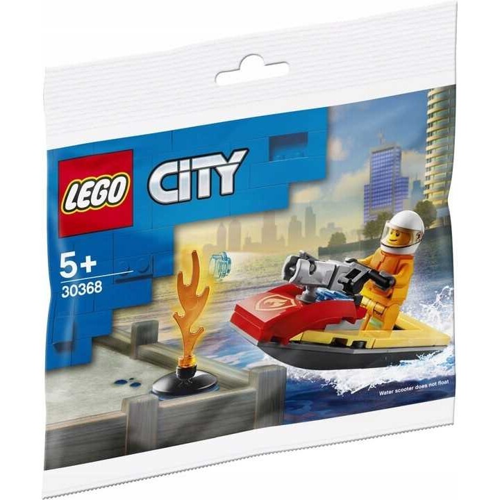 Set de contructie, LEGO City - Scuter de apa pentru salvare, 32 piese, 1 minifigurina, multicolor