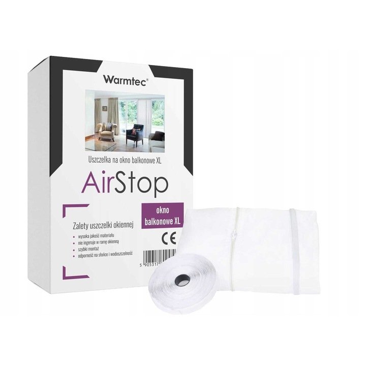 Ablaktömítés Warmtec klímához, 90x230cm, vízálló, könnyen szerelhető