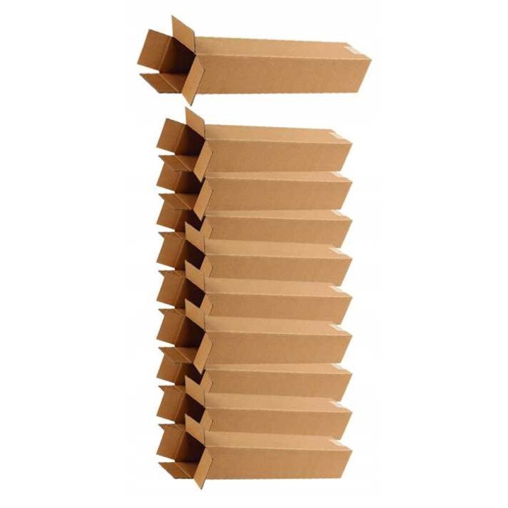 Комплект от 10 картонени туби GREMBOX, FEFCO, 150x150x1450 mm, бежови