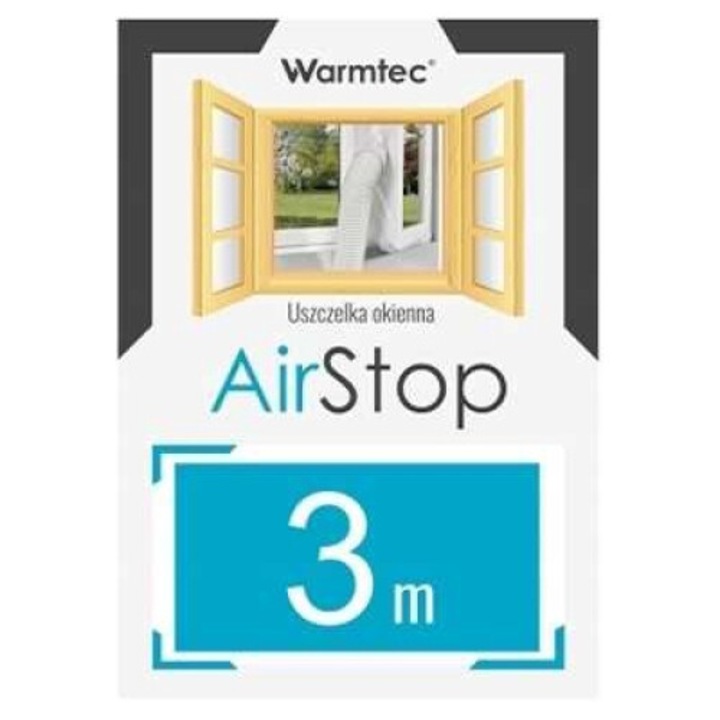 Garnitura de geam pentru aparatele de aer conditionat, Warmtec, Alb, 3m