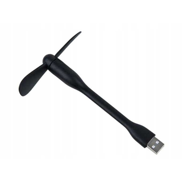 Mini USB ventilátor, Verk Group, Rugalmas, Hordozható, Többszínű, 8,5 cm