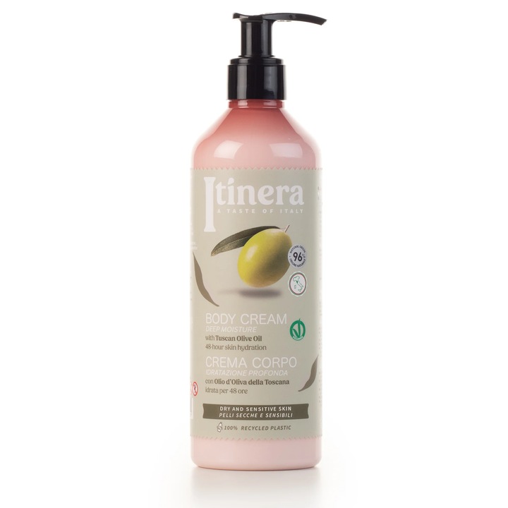 Itinera – Mélyhidratáló testápoló krém, Toscana olívaolaj (370 ml)
