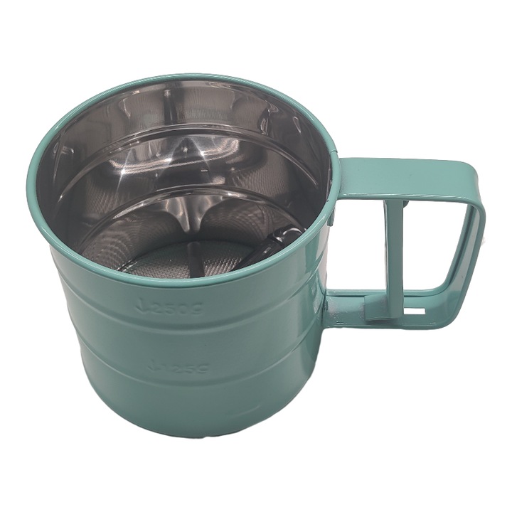 Sita de bucatarie cu cleste, IRIS, Functie de stropire (faina, Zahar pudra, Etc.)