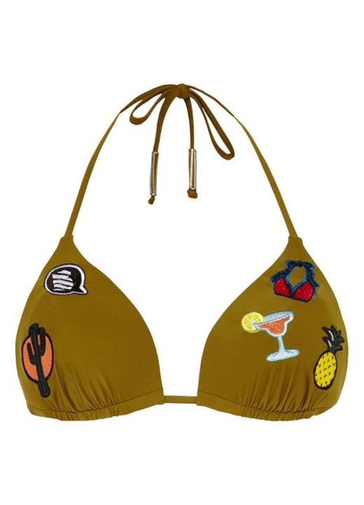 Fürdő felső, Beachlife, Poliamid, Khaki