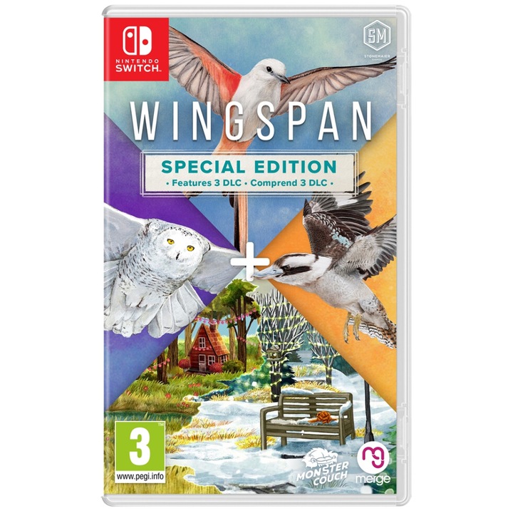 Игра MONSTER COUCH Wingspan Special издание, за Nintendo Switch