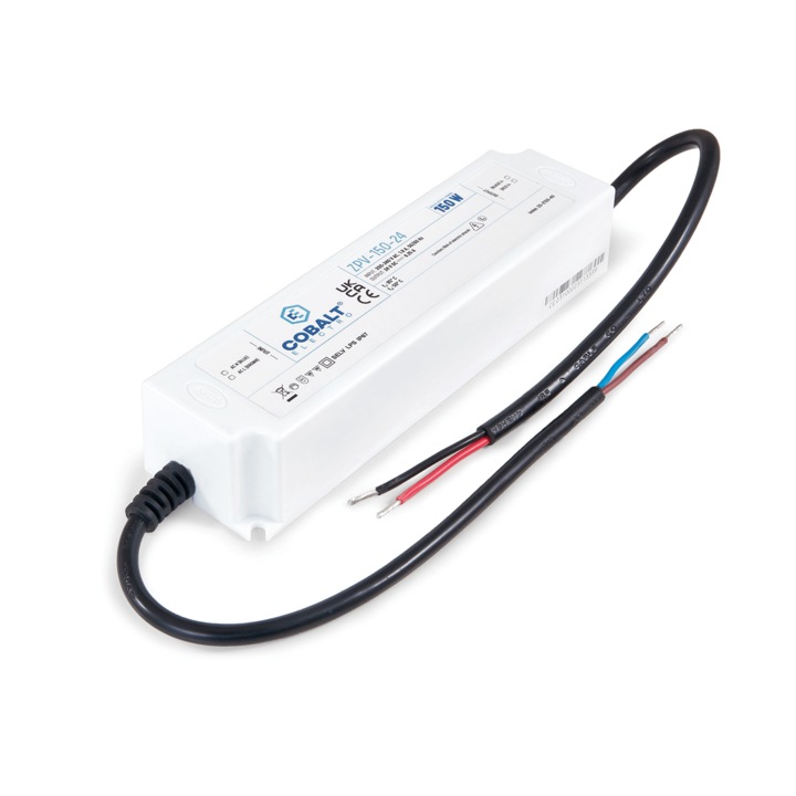 CobaltElectro ZPV 24V 150W 6.25A IP67 LED захранване, 5 години гаранция