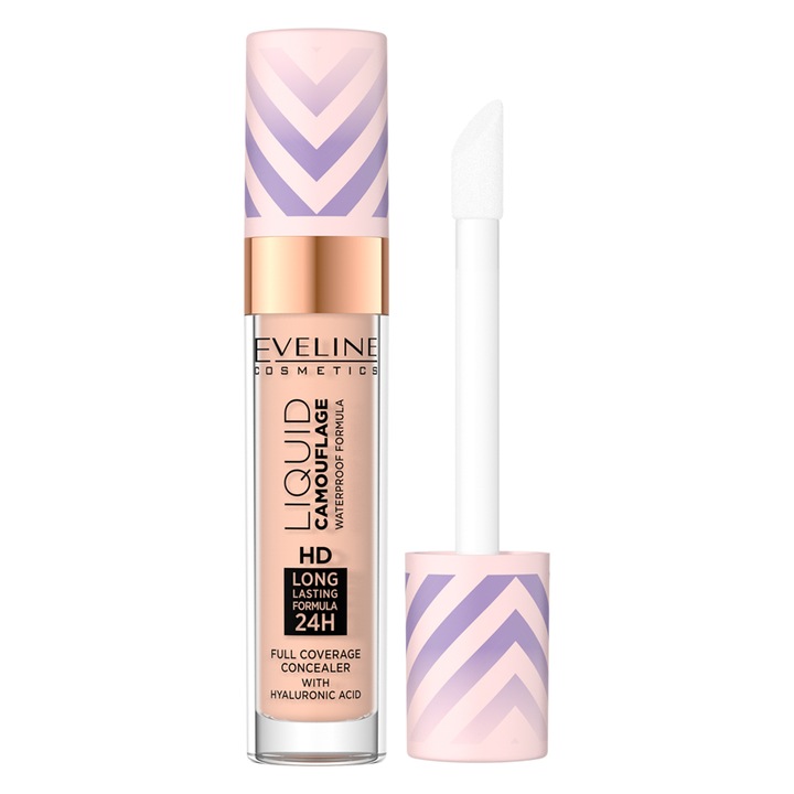 Fond de ten Eveline Liquid Camouflage Concealer Light Peach, 2.5