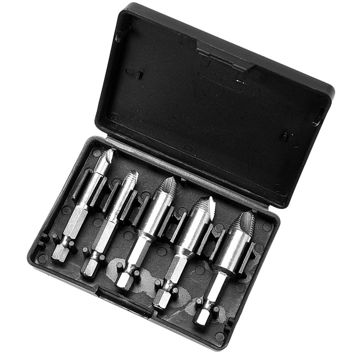 Set 5 buc extractoare Yato pentru suruburi rupte