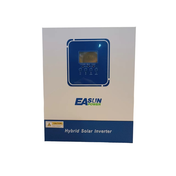Invertor EASUN SMG II 4 KW sinus pur 24V cu regulator MPPT 100A si modul WIFI pentru monitorizare inclus, panouri fotovoltaice, kit solar