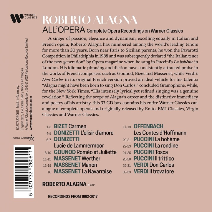 Roberto Alagna - Roberto Alagna All'Opera - A - CD