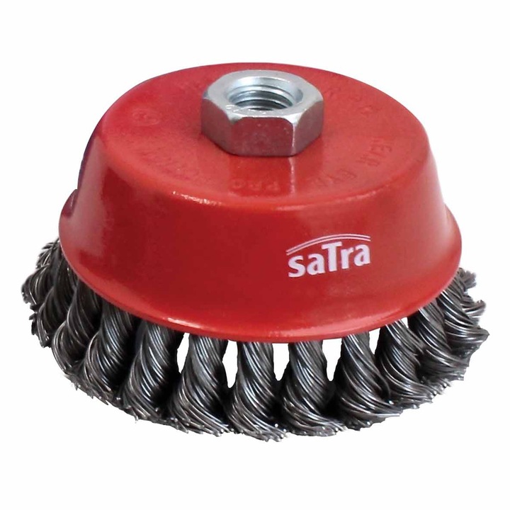 Perie sarma rotativa pentru polizor unghiular, SATRA, 100 mm