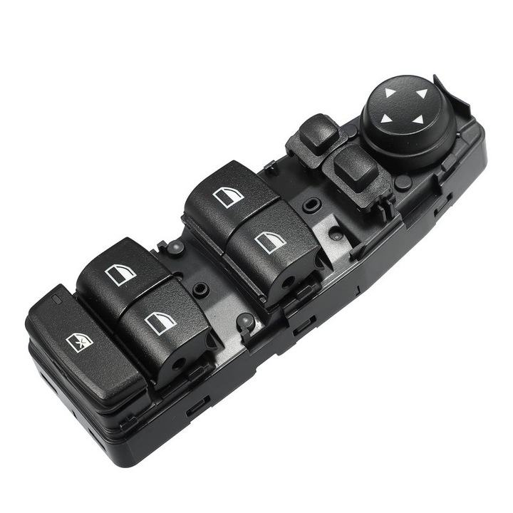 Превключвател за електрически стъкла, от страната на водача ляво отпред, за BMW F01 F02 F06 F07 F10 F11 F25, 6 пина, черен