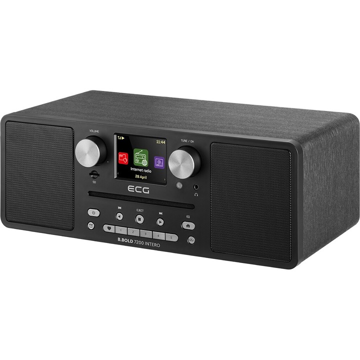 ECG B.BOLD 7200 Intero Black Internetes / DAB + / FM rádió CD-vel