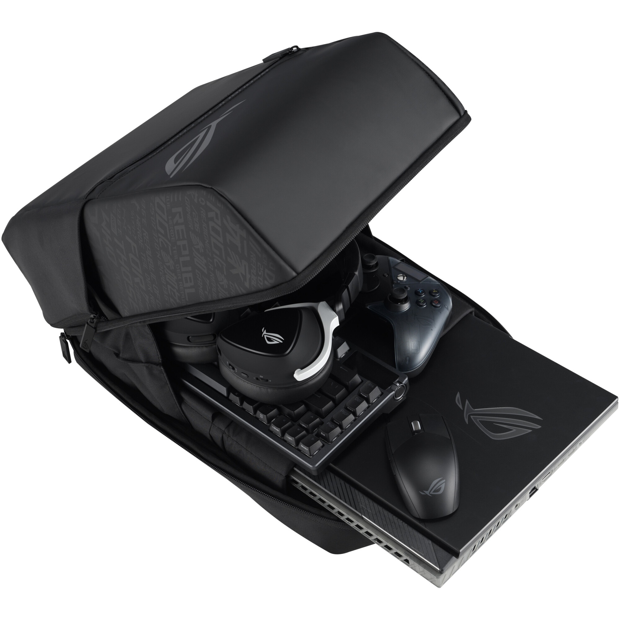 Rucsac laptop ASUS BP2501 ROG RANGER 16", 44 x 31 x 17 cm, Negru