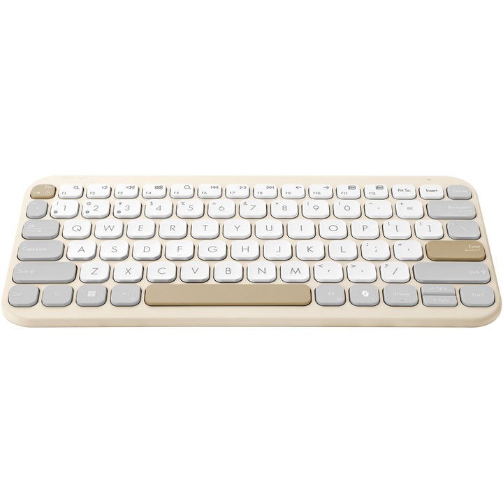 Безжична клавиатура Вluetooth ASUS KW100, Бежов