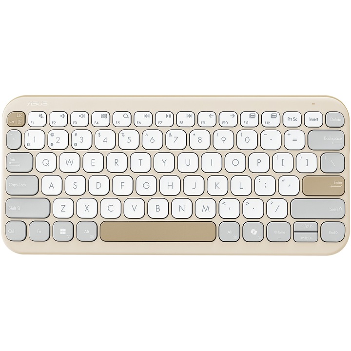 Безжична клавиатура Вluetooth ASUS KW100, Бежов