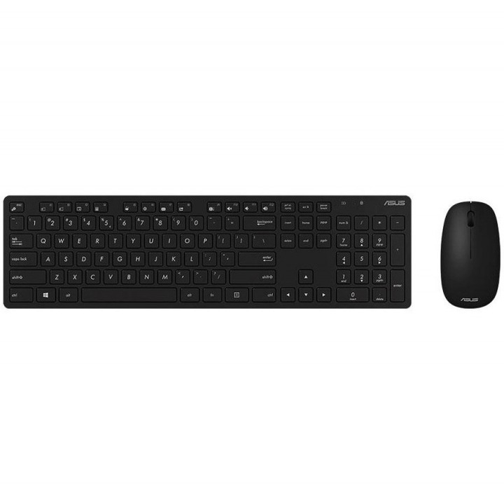 Комплект безжична клавиатура + мишка ASUS W5000, Черен