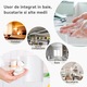Dispenser Automat cu Senzor de Sapun 400 ml, Begleri®, Material Ecologic, Pentru Baie, Bucatarie si Birou, Elegant, Dozare 0.55/1 ml, Alb/Negru