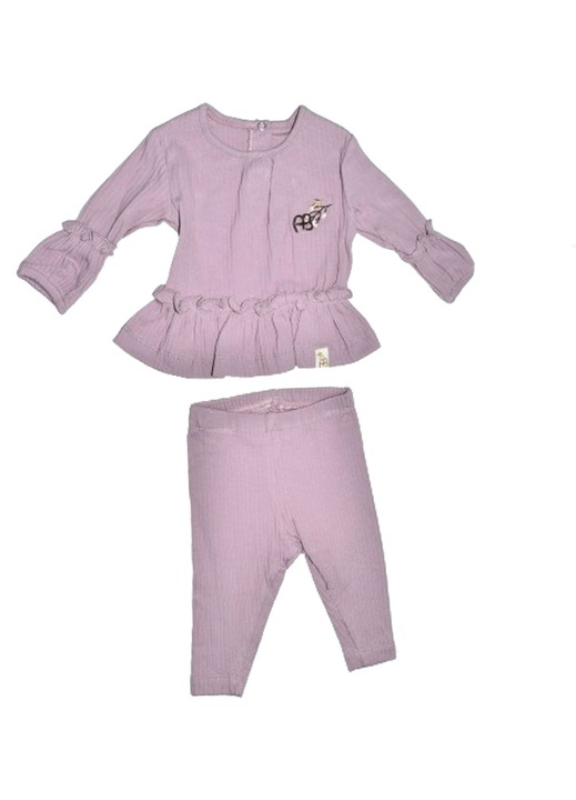 Compleu 2 piese pantaloni si bluza pentru fete Mini Junior COMP-MJ11, Mov 110496
