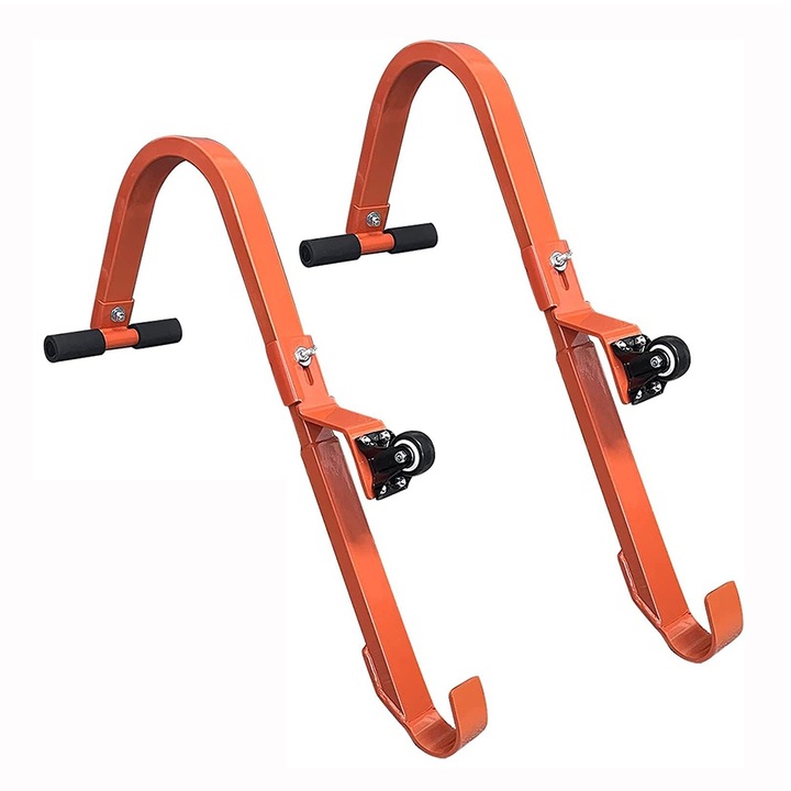 2 db-os létrastabilizátor készlet, Autocis, ellenálló acél, narancs, 44,5x35,5x8 cm