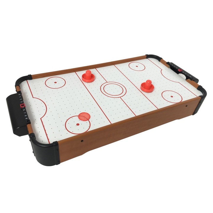 Masa air hockey cu 2 pucuri si 2 discuri Shopiens®, 51 x 31 x 10 cm