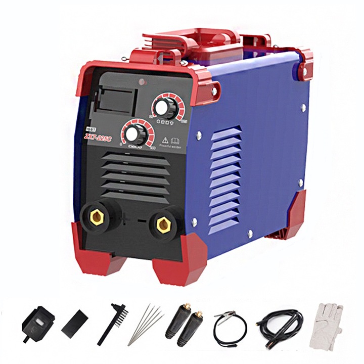 Апарат за автоматично заваряване, IGBT, пълен комплект, преносим, 220V, 29.5x12.3x20.5cm