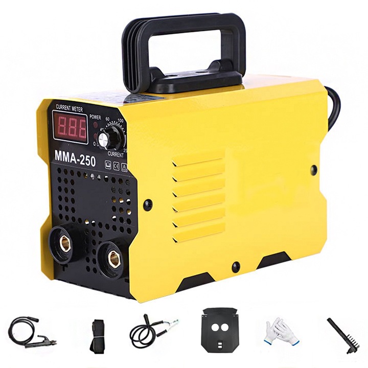 Апарат за ММА заваряване 120A 220V цифров дисплей преносим комплект 23.5x10.5x15cm