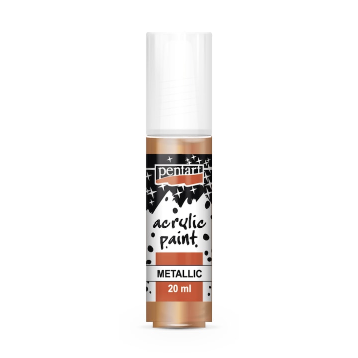 Metál akrilfesték 20 ml antikréz
