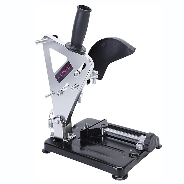 Стойка за ъглошлайф Autocise, регулируем ъгъл 45 градуса, черна, 33.5x25x20см