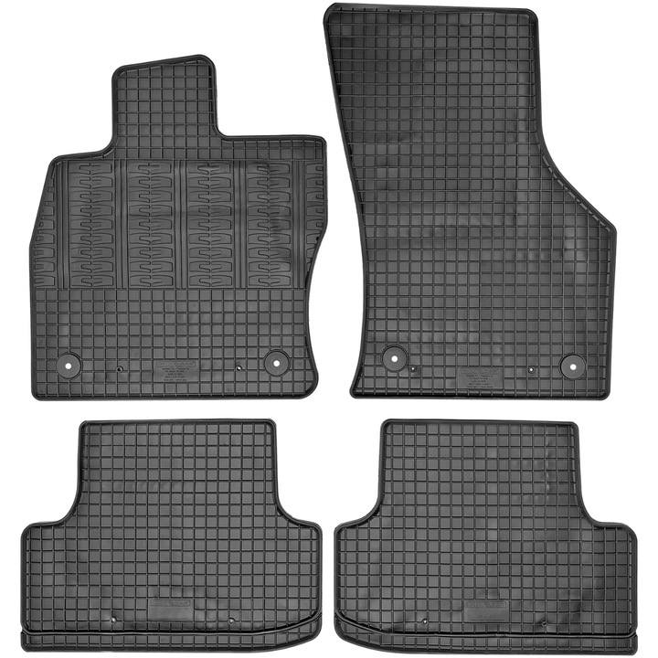 Cikcar gumiszőnyeg garnitúra, VW Golf 7/ Seat Leon 3, 4 db