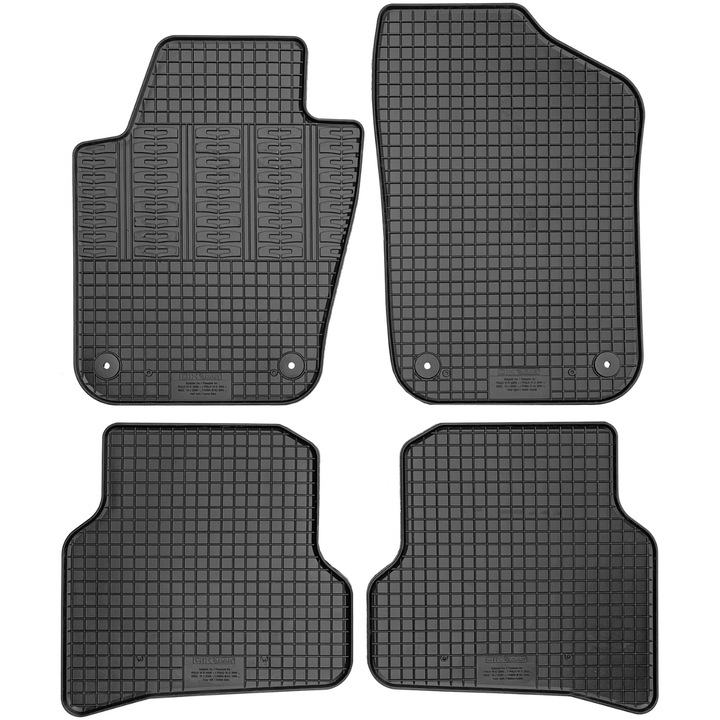 Set 4 Covorase cauciuc Cikcar ,VW Polo 2009-2017/ Seat Ibiza / Skoda Fabia