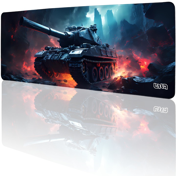 Mousepad TILT Tygrys, Antialunecare, Margine Cusuta Manual, 80x30cm