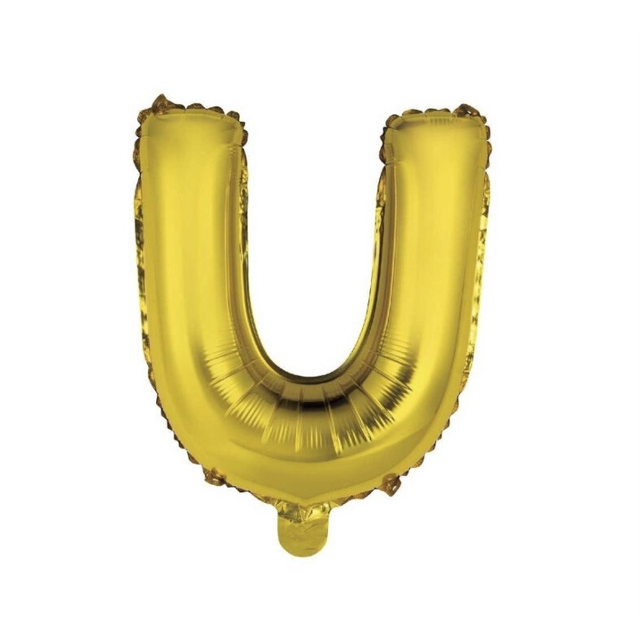 Lufi U betű 16'' arany
