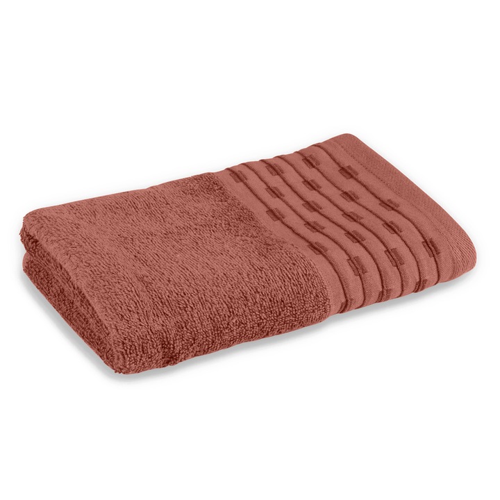 Кърпа за лице Theia Dilios, 50x80 см, 100% памук, 480 гр/м2, Керамидено