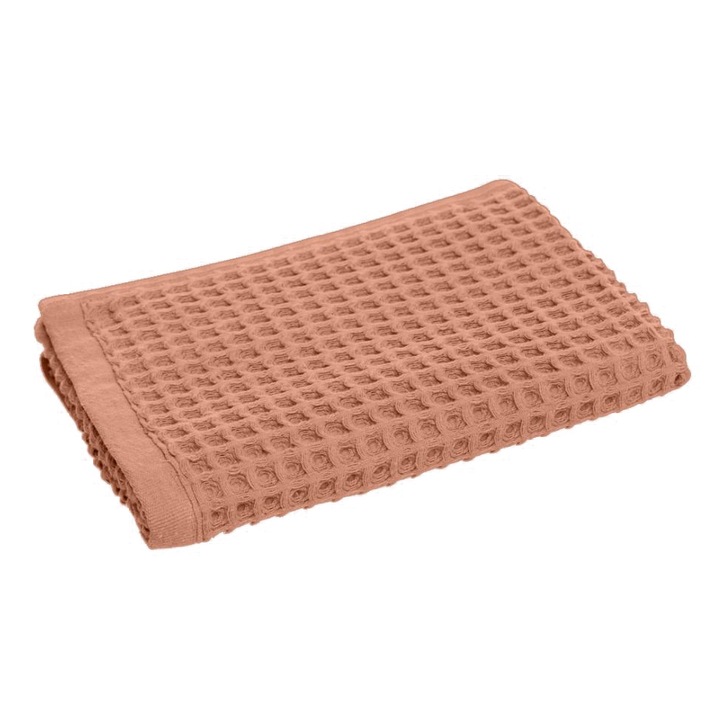 Кърпа за лице Waffle Dilios, 50x80 см, 100% релефен памук, 450 гр/м2, Охра