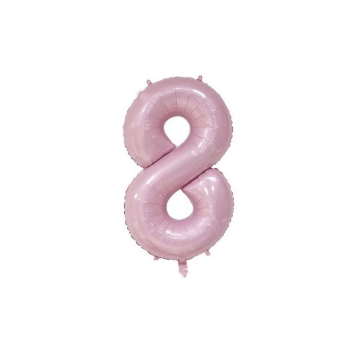 40'' számú 8-as számú lufi rózsaszín
