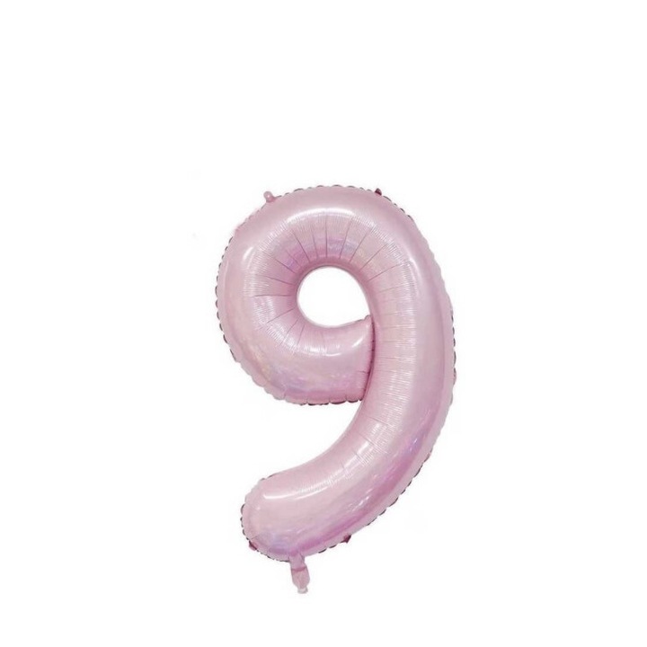 40'' számú 9-es számú lufi rózsaszín
